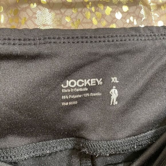 Jockey Shiny Black Full Length Active Leggings, XL - Picture 3 of 6